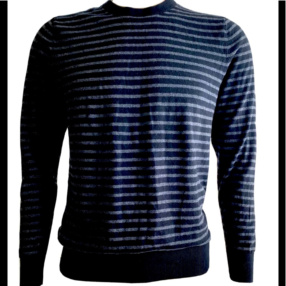 GoodFellow & Co. Black And Gray Striped‎ Sweater